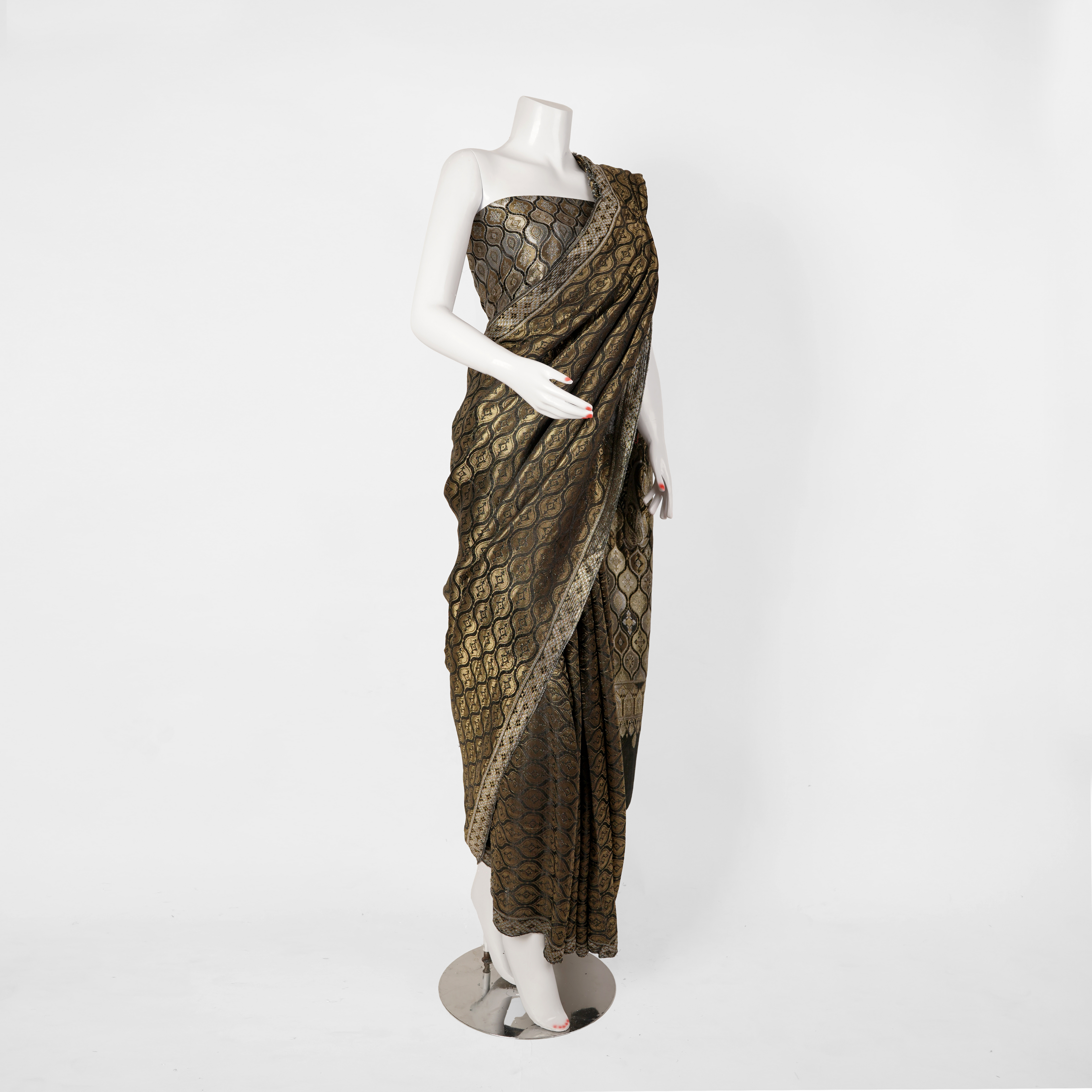 'Mahtaab' Mughal Motifs Saree