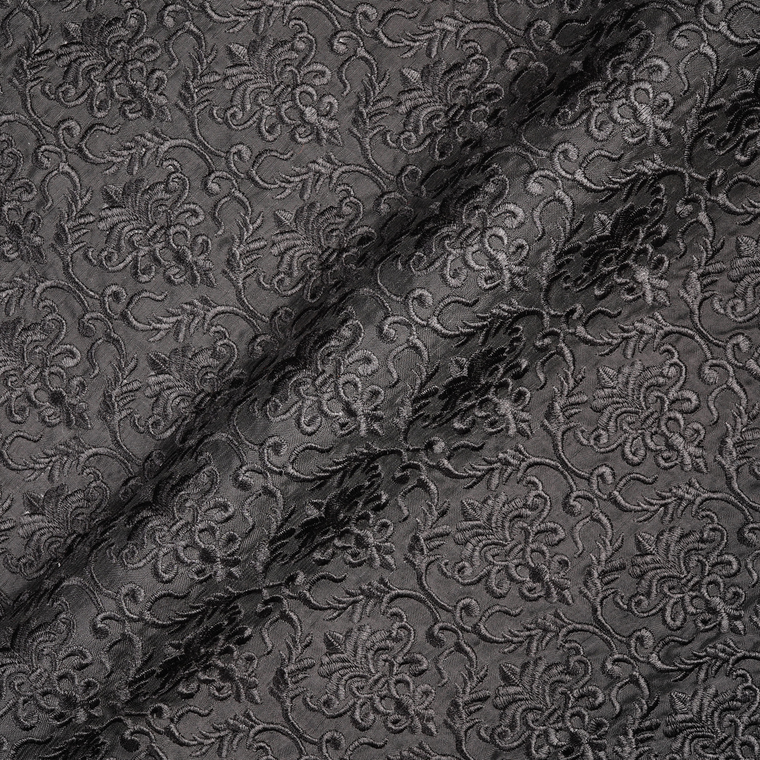 Nafees – PK Raw Silk Embroidery Fabric