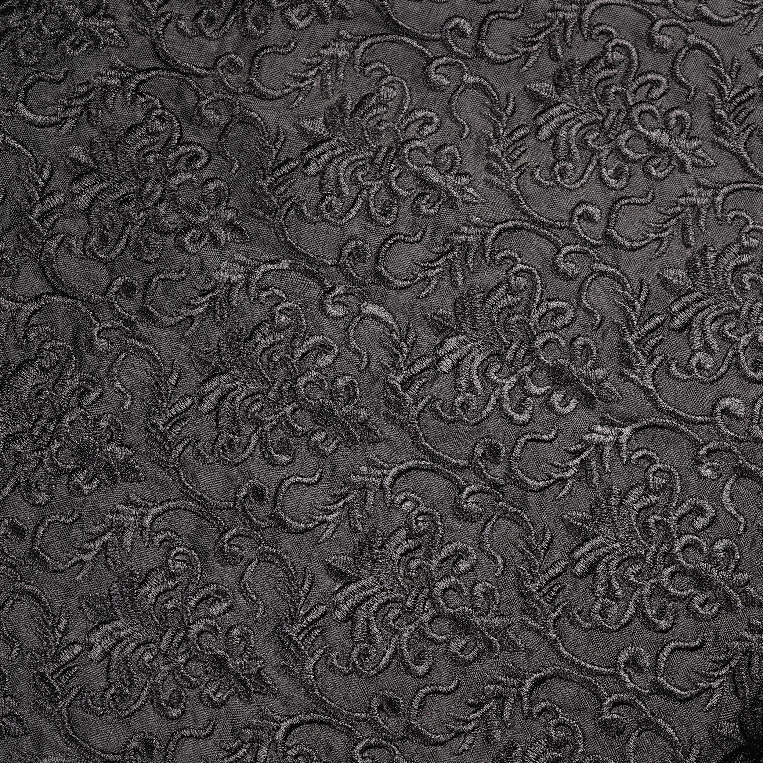 Nafees – PK Raw Silk Embroidery Fabric