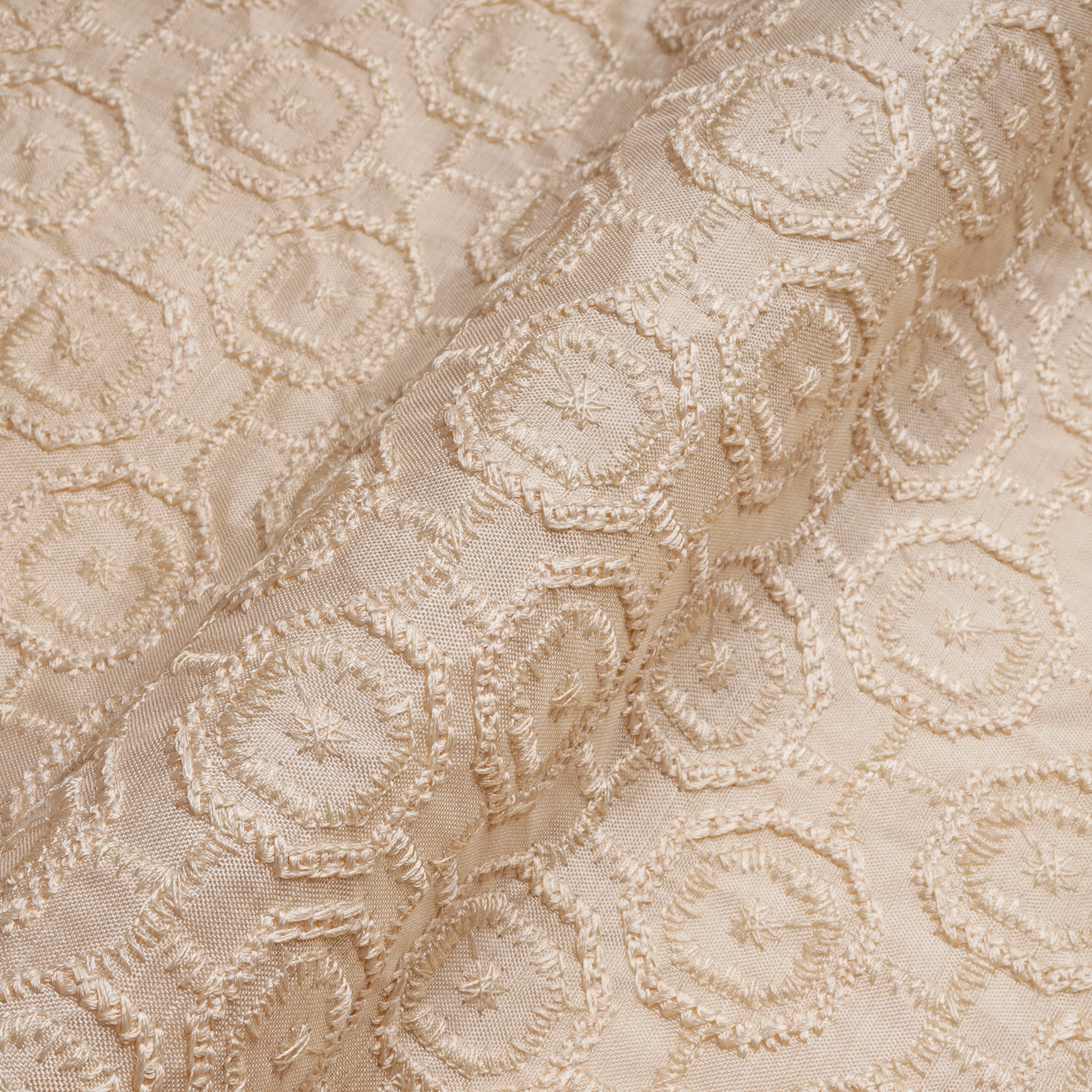 Mahroor – PK Raw Silk Embroidery Fabric