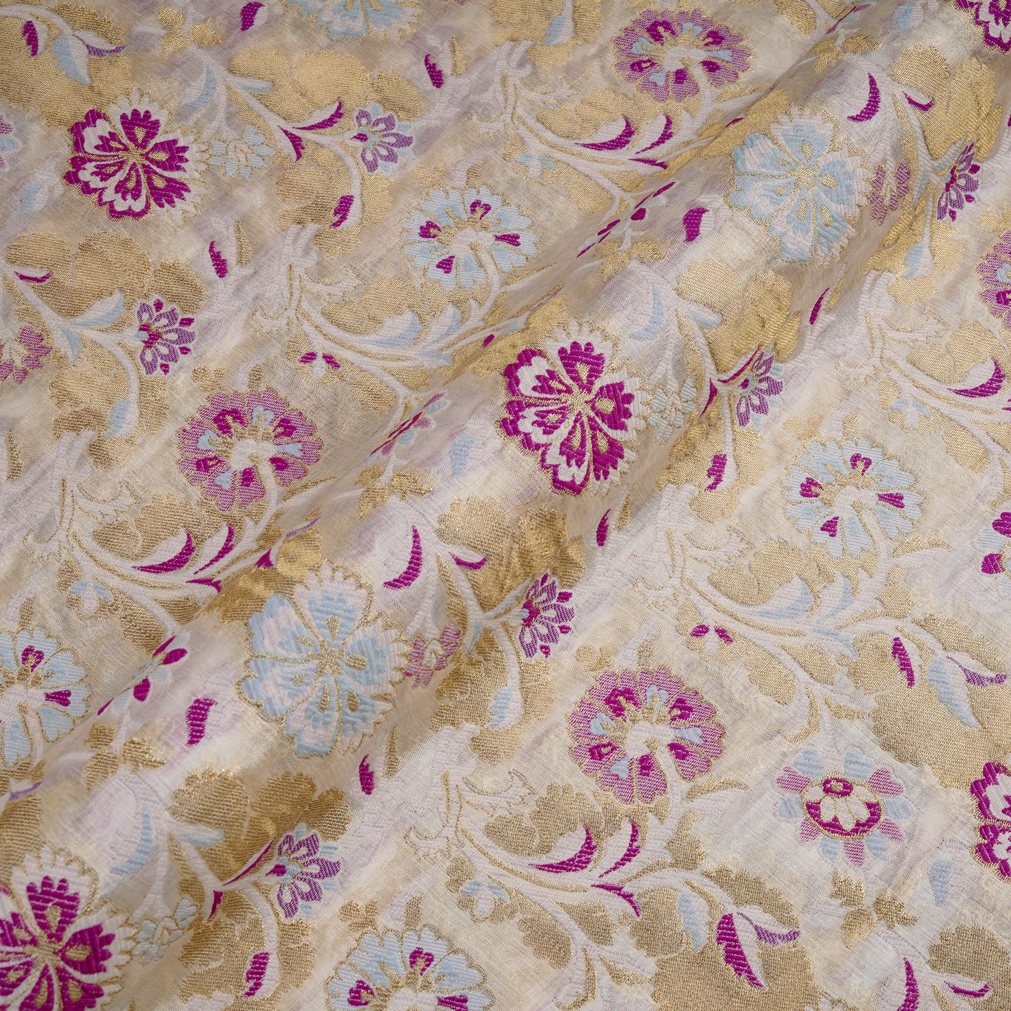 Muraad Pure Chiffon Floral Jaal Kamkhwab