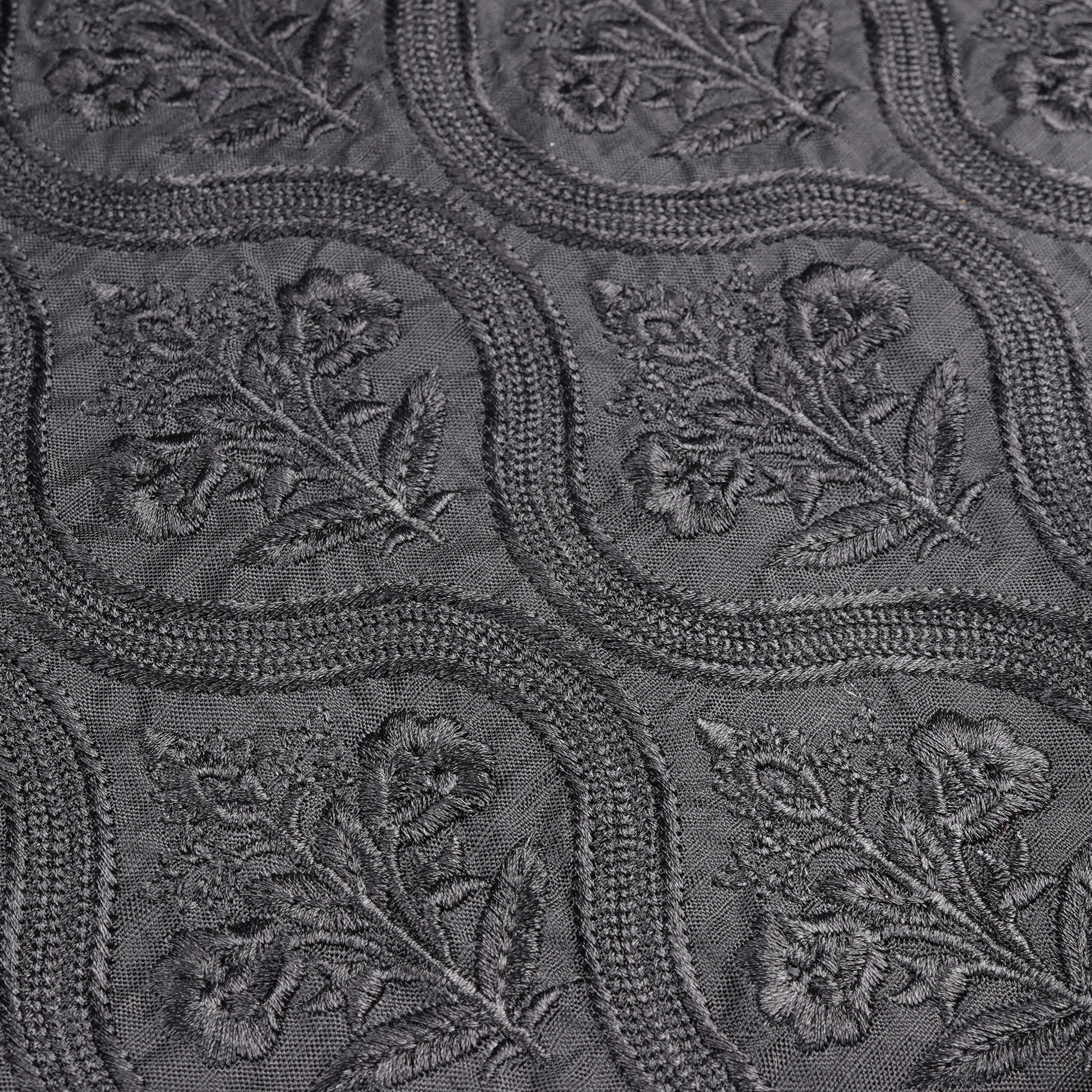 Naqshiyan – PK Raw Silk Embroidery Fabric