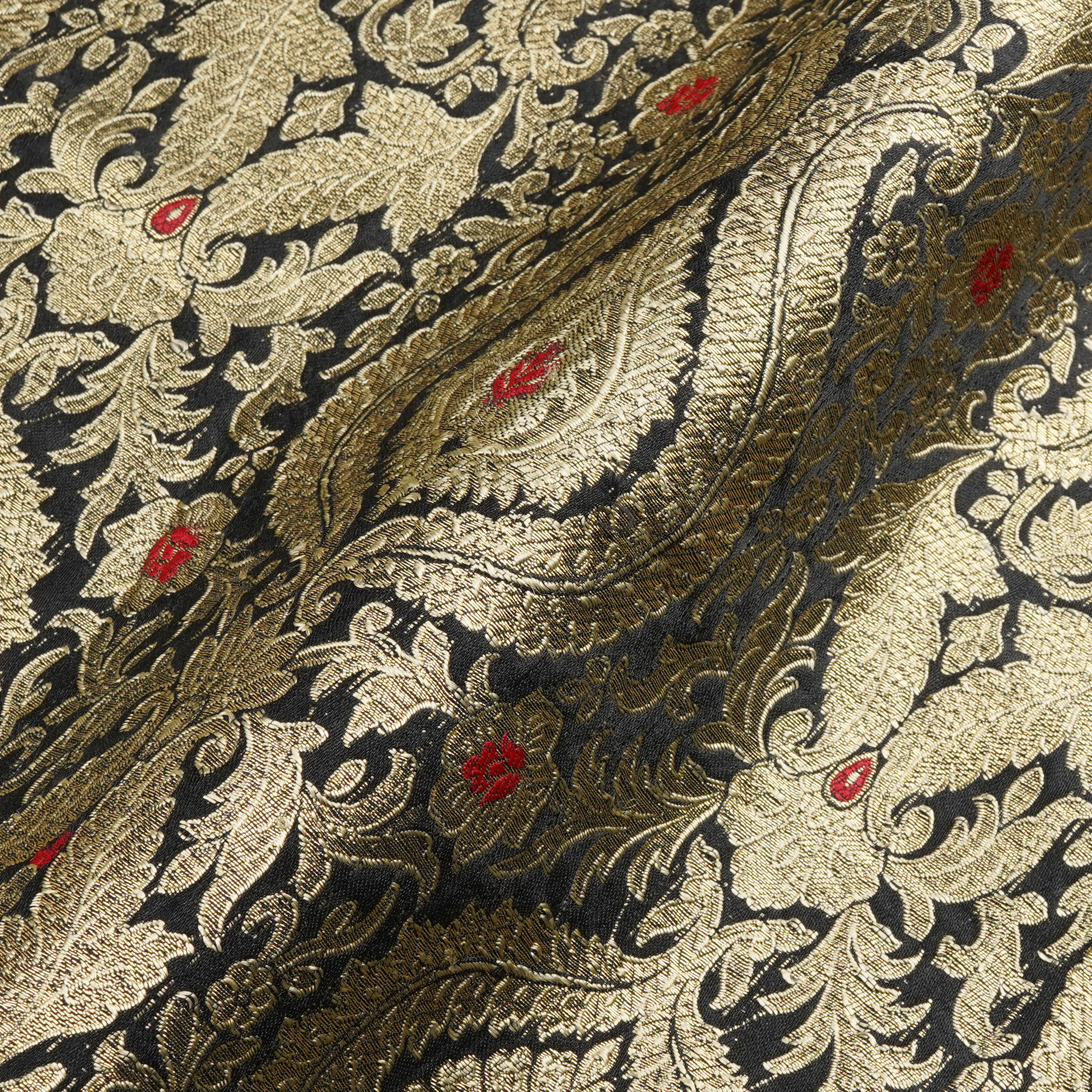 Rang-e-Mughal – Satin with 4-Color Weave & Mughal Pattern