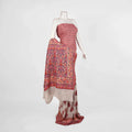 'Gulpash' Chiffon Kamkhwab Saree::Zahra Maham