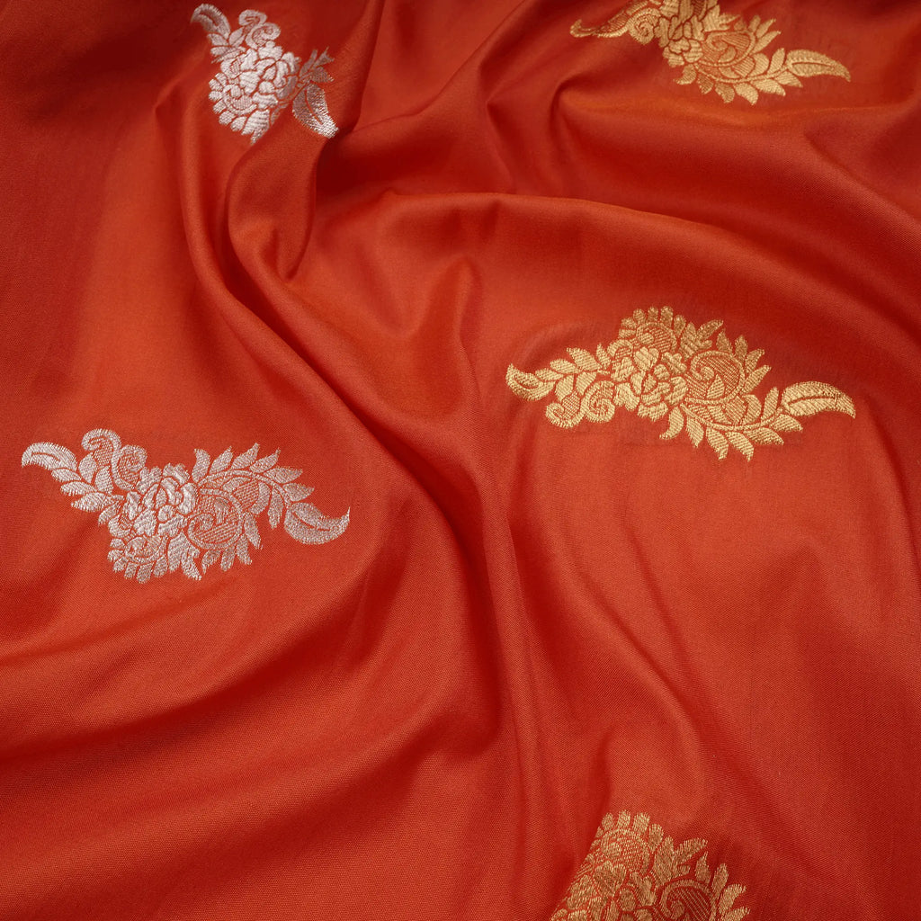Shehnazir - Blended Katan Silk with Mughal Bunch::Zahra Maham
