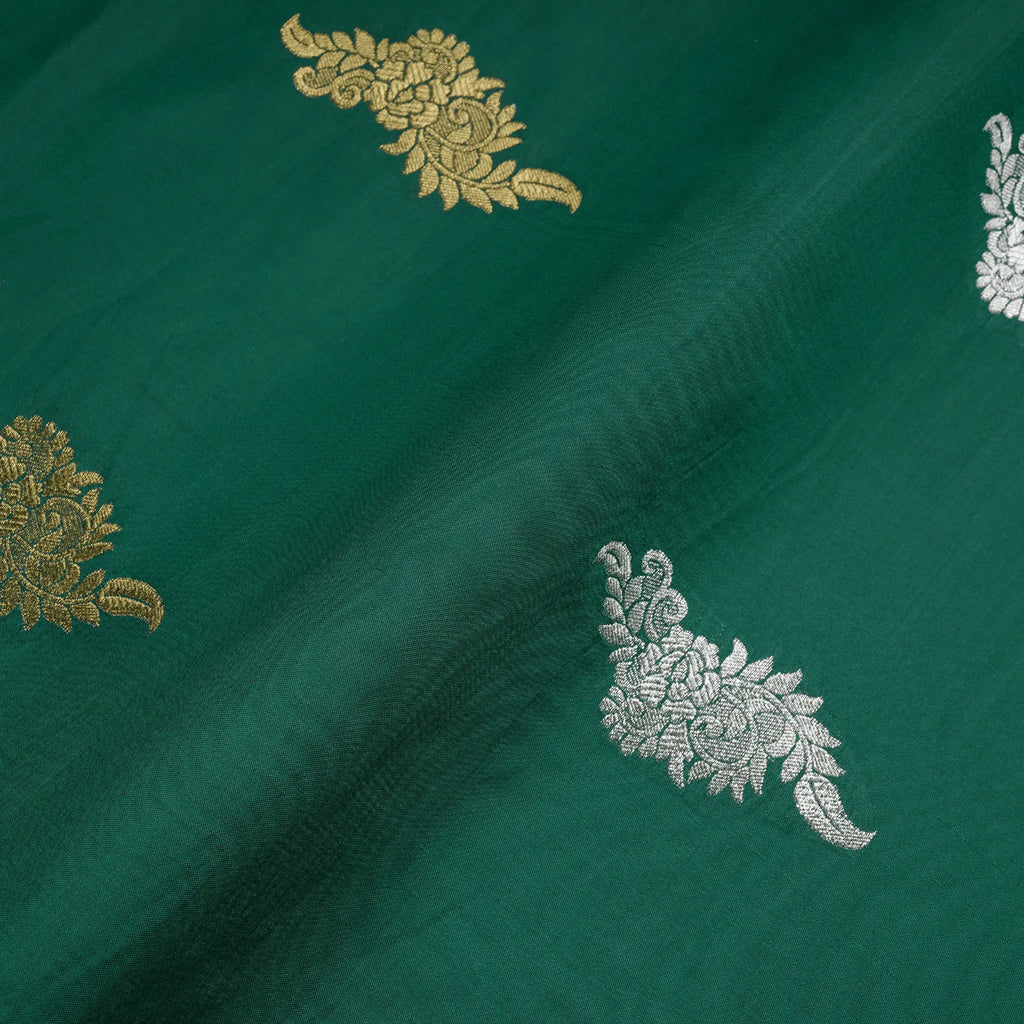 Shehnazir - Blended Katan Silk with Mughal Bunch::Zahra Maham