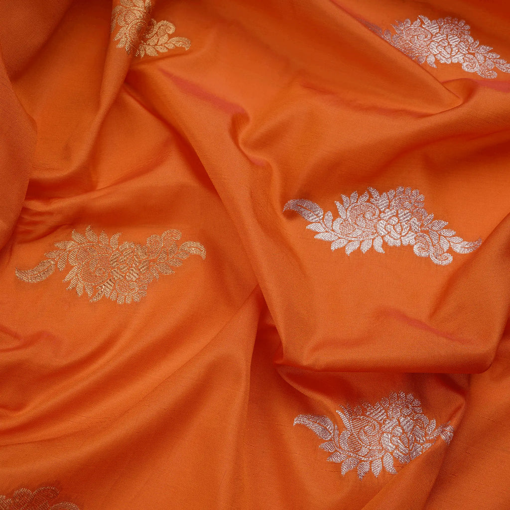 Shehnazir - Blended Katan Silk with Mughal Bunch::Zahra Maham