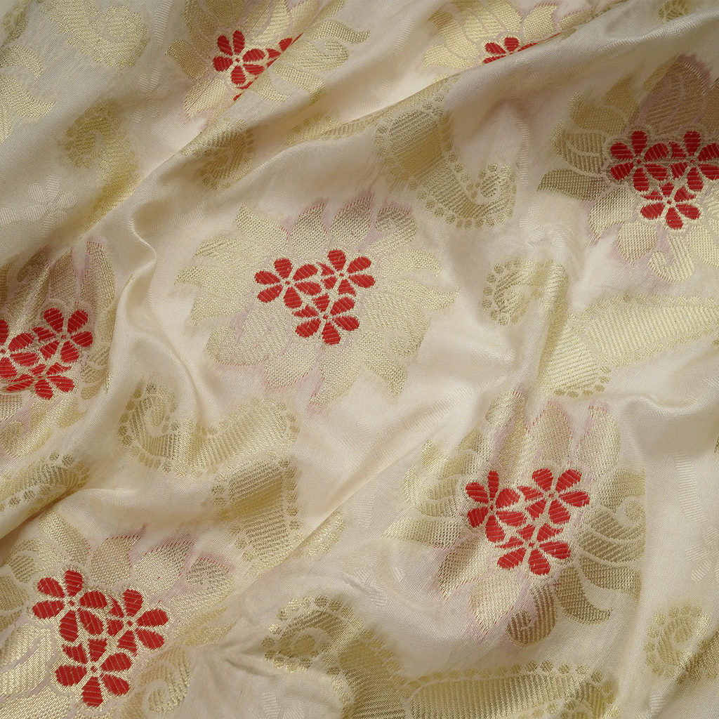 Nayrang-e-Khubsurat – Blended Katan Self Jamawar Silk - Zahra Maham