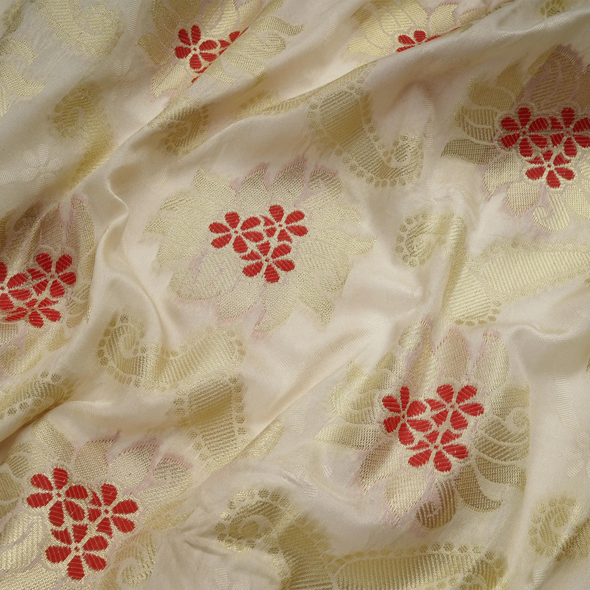 Nayrang-e-Khubsurat – Blended Katan Self Jamawar Silk - Zahra Maham