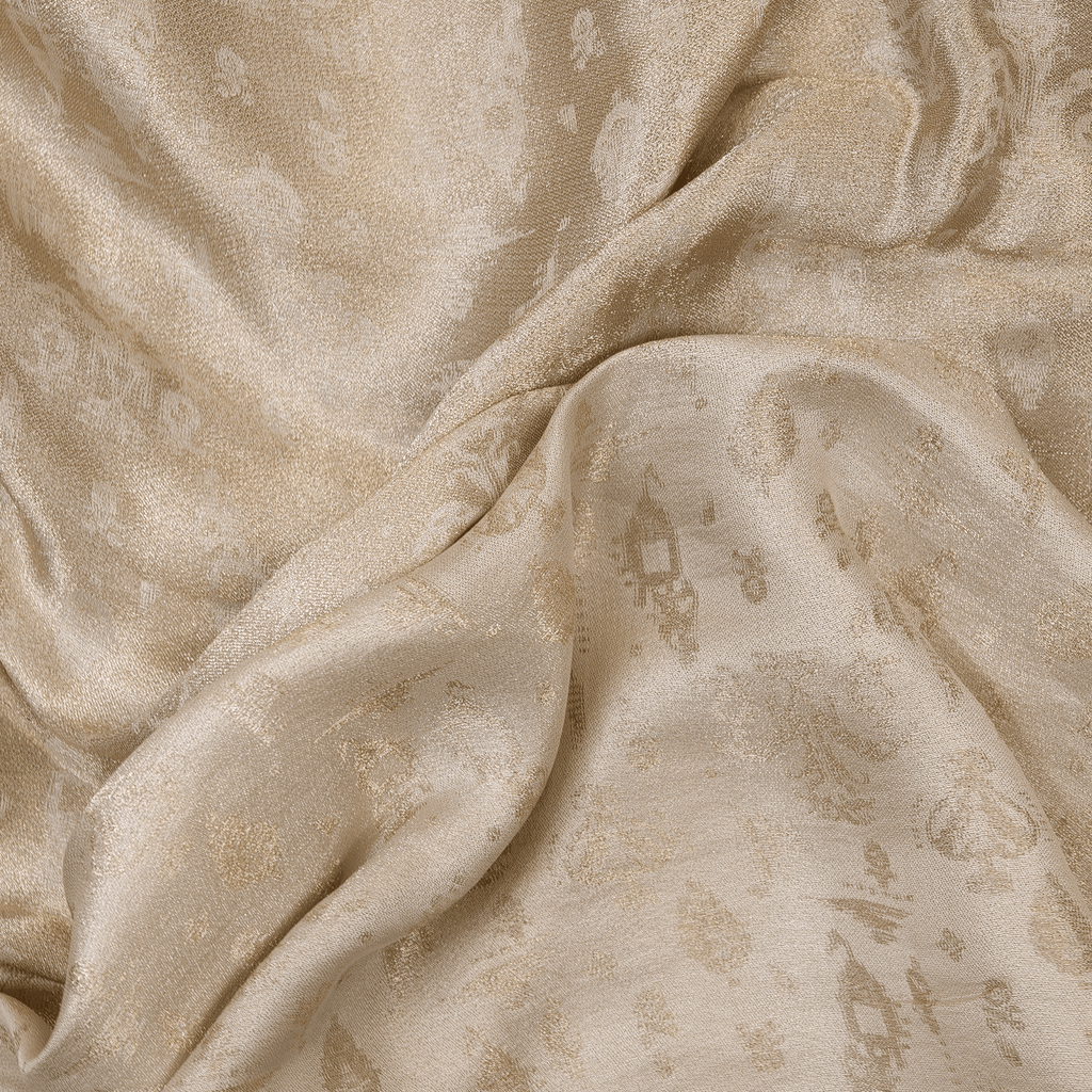 Ruh-e-Abrisham – Pure Mulberry Lama Silk Reversible Floral Weave