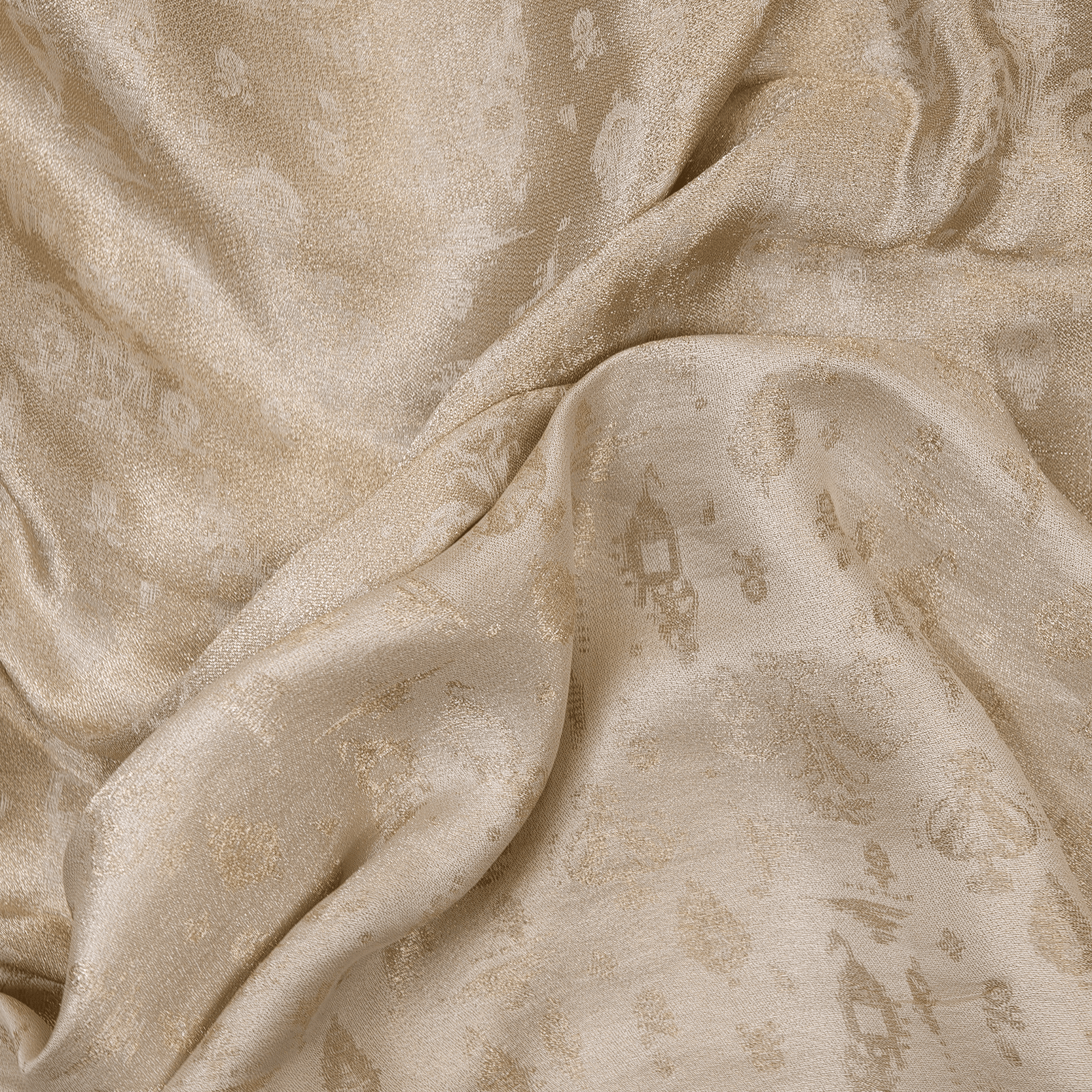 Ruh-e-Abrisham – Pure Mulberry Lama Silk Reversible Floral Weave