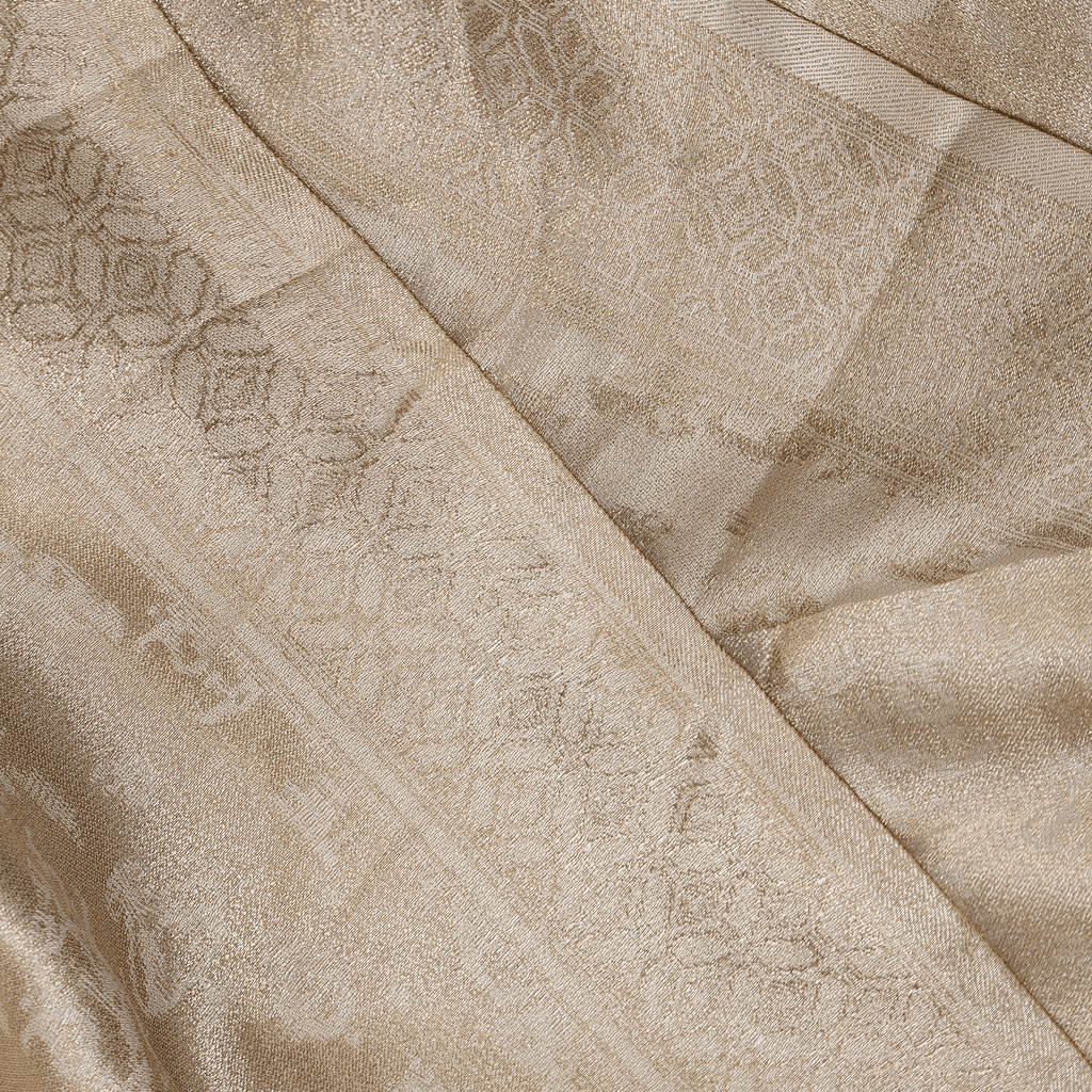 Ruh-e-Abrisham – Pure Mulberry Lama Silk Reversible Floral Weave