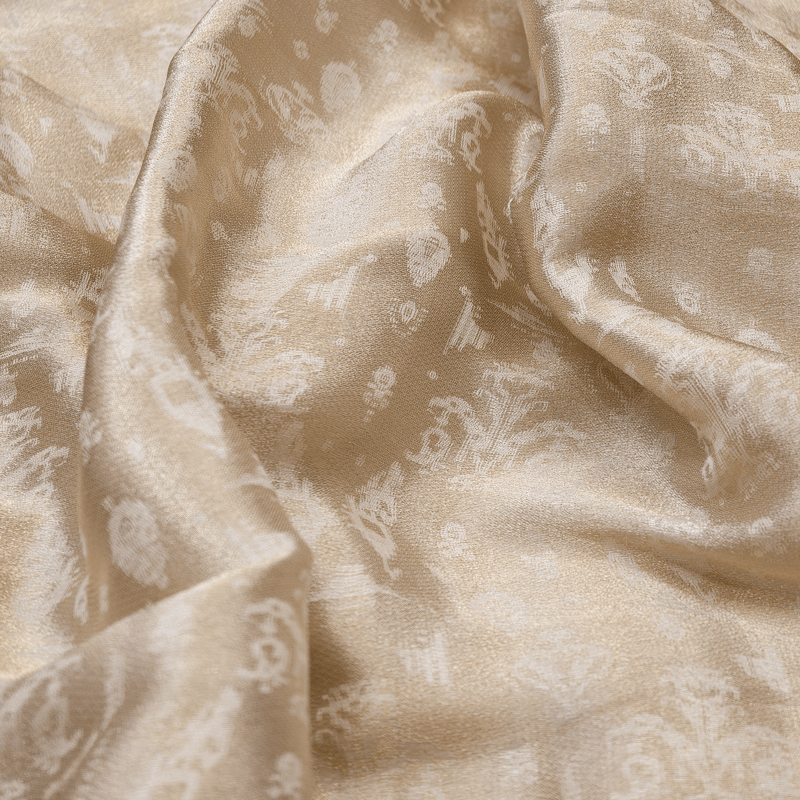 Ruh-e-Abrisham – Pure Mulberry Lama Silk Reversible Floral Weave