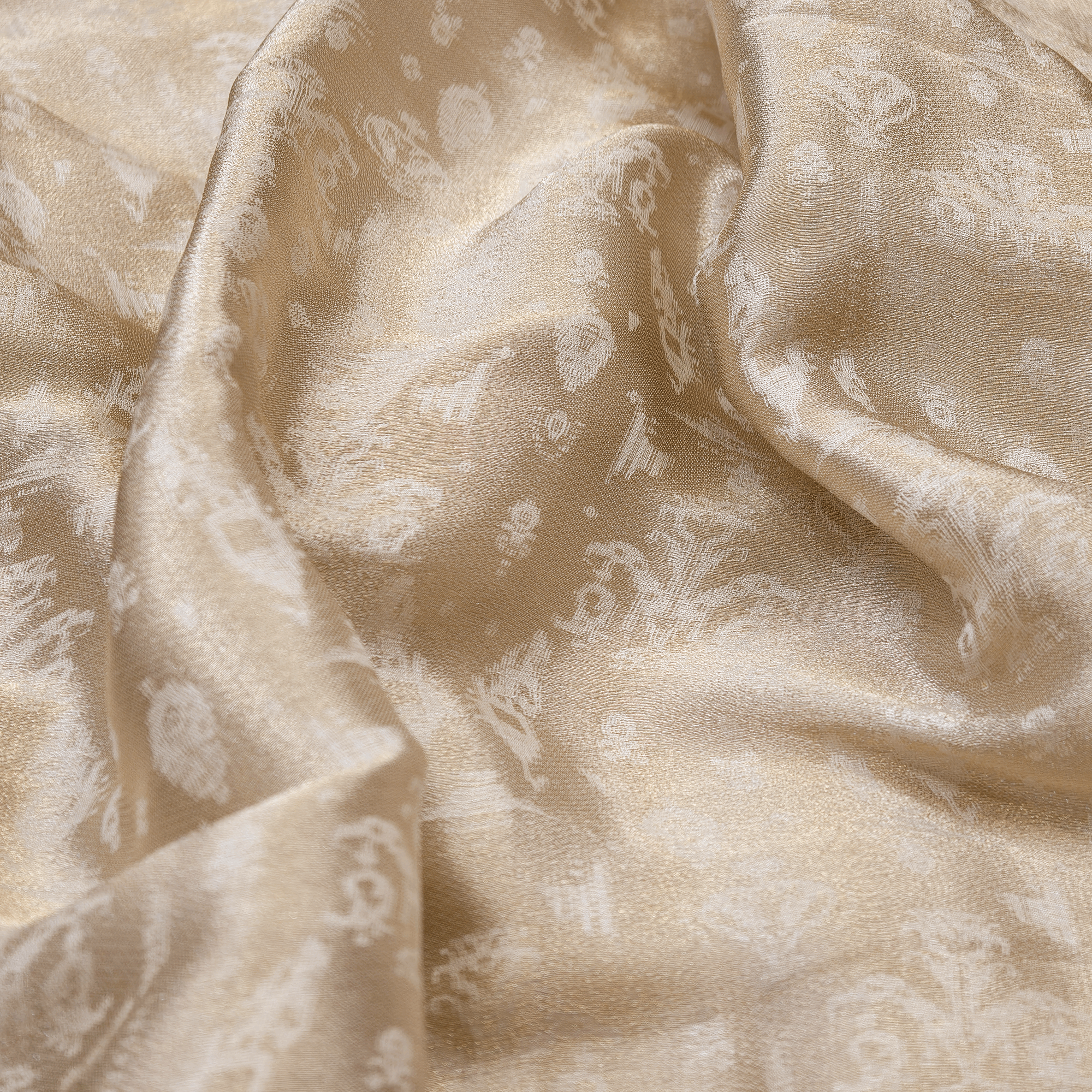 Ruh-e-Abrisham – Pure Mulberry Lama Silk Reversible Floral Weave