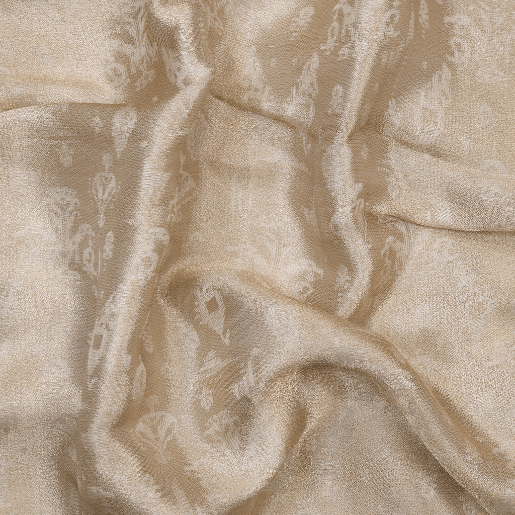 Ruh-e-Abrisham – Pure Mulberry Lama Silk Reversible Floral Weave