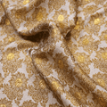 Zarafshan – Pure Katan Atlas Silk with Floral Bunch