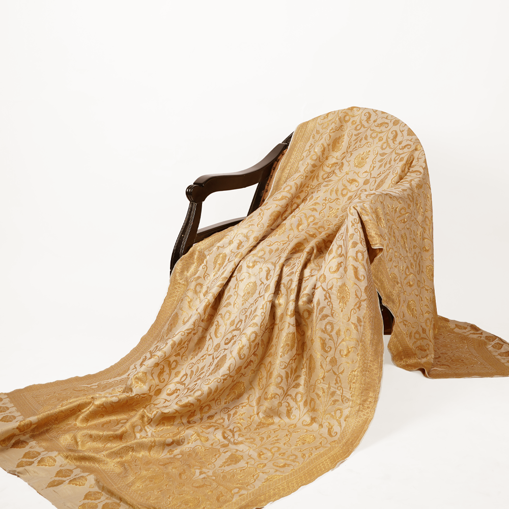 Naseem Bahar — Pure Katan Lama Atlas Shawl