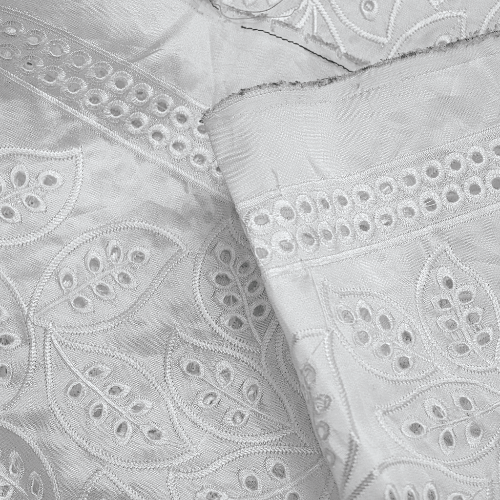 AynaLuxe – Embroidered Sheesha Silk Fabric