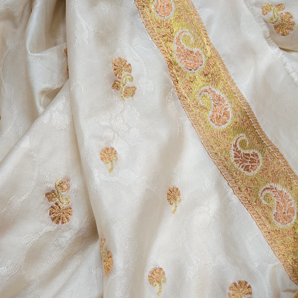 Rosé Booti — Pure Katan Silk (Dupatta)