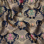Baad-e-Gulshan – Pure Katan Satin (Blue)