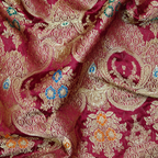 Baad-e-Gulshan – Pure Katan Satin (Maroon)