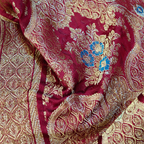 Baad-e-Gulshan – Pure Katan Satin (Maroon)