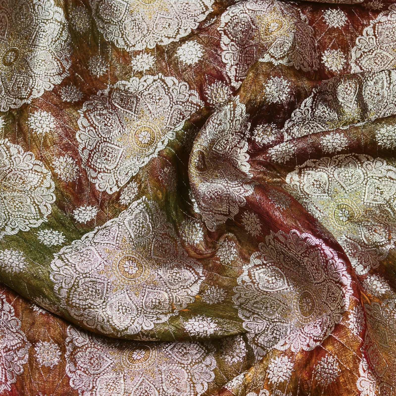 Surkhaf – Pure Katan Atlas Multi Dyed