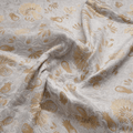 Aangan-e-Shahi – Pure Katan Atlas (Mughal Pattern | 3-Color Thread | Golden & Silver Zari) - Zahra Maham