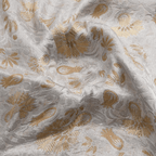 Aangan-e-Shahi – Pure Katan Atlas (Mughal Pattern | 3-Color Thread | Golden & Silver Zari) - Zahra Maham