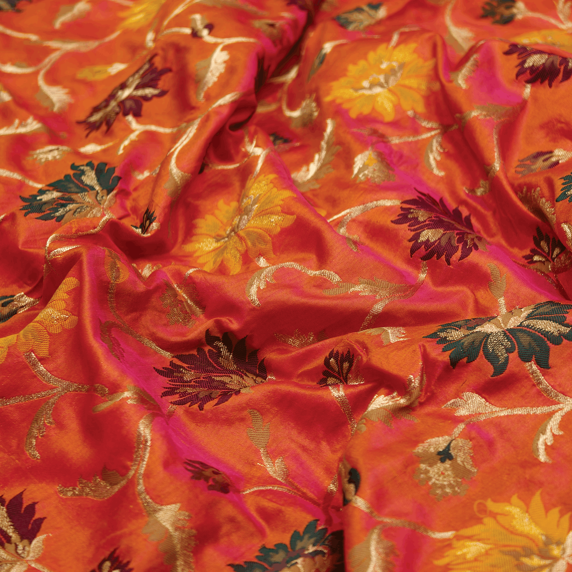 Aatish Gul — Pure Katan Silk (2 Yards) - Zahra Maham