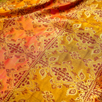 Aftab – Blended Katan satin with Floral Zari Work - Zahra Maham