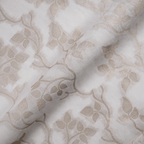Arjhan – Pure Leaves Jaal White Sheesha Silk - Zahra Maham