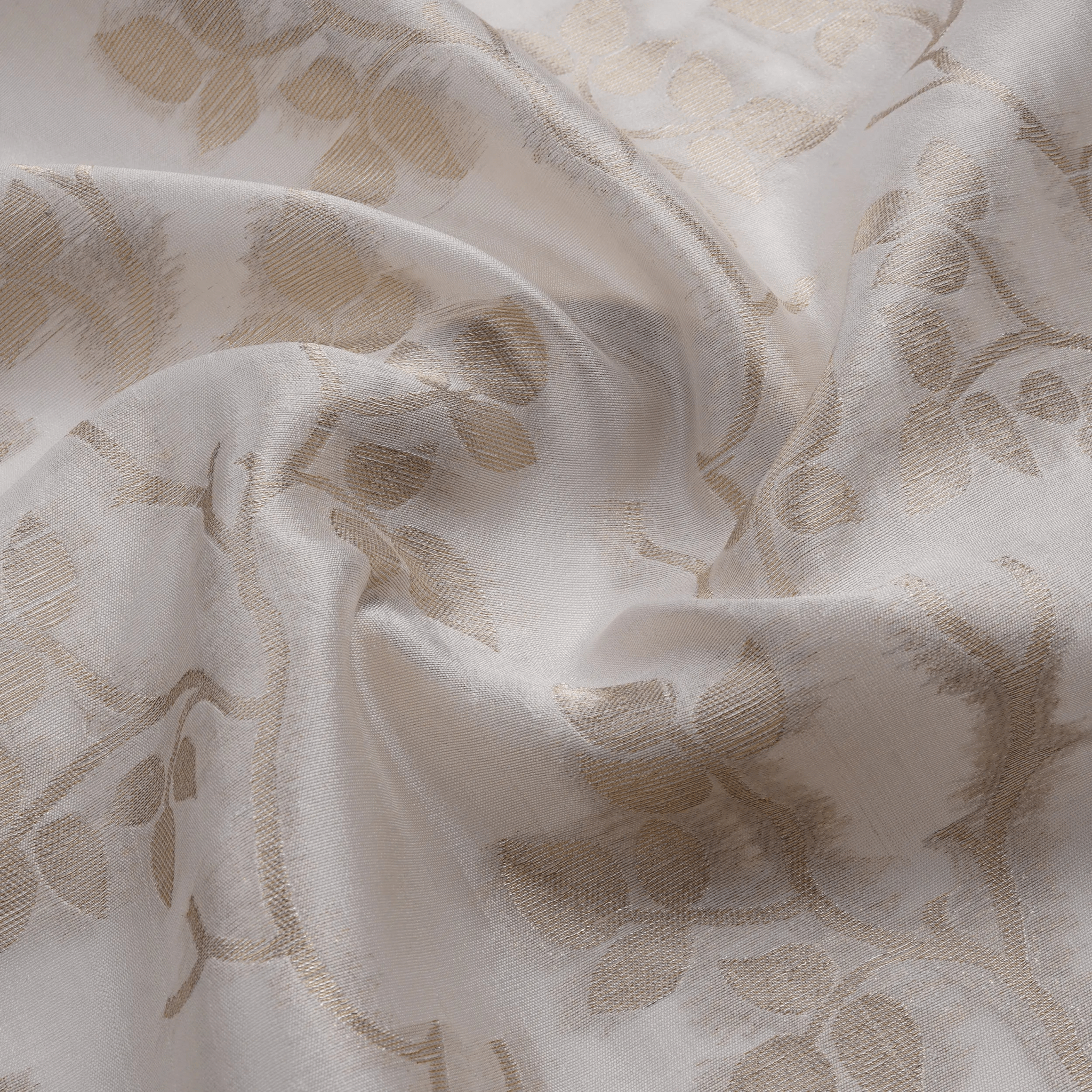 Arjhan – Pure Leaves Jaal White Sheesha Silk - Zahra Maham