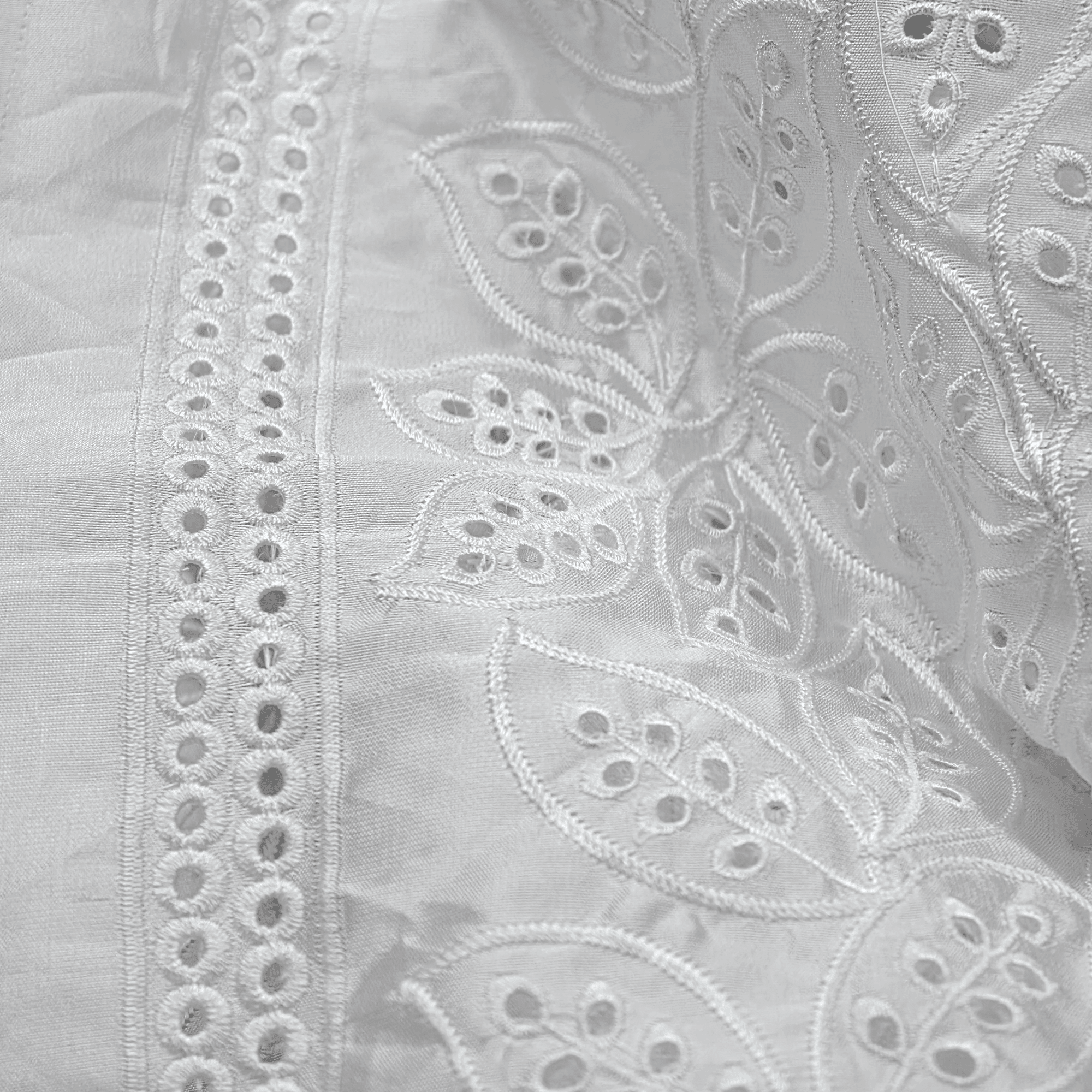 AynaLuxe – Embroidered Sheesha Silk Fabric - Zahra Maham