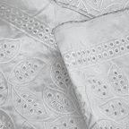 AynaLuxe – Embroidered Sheesha Silk Fabric - Zahra Maham