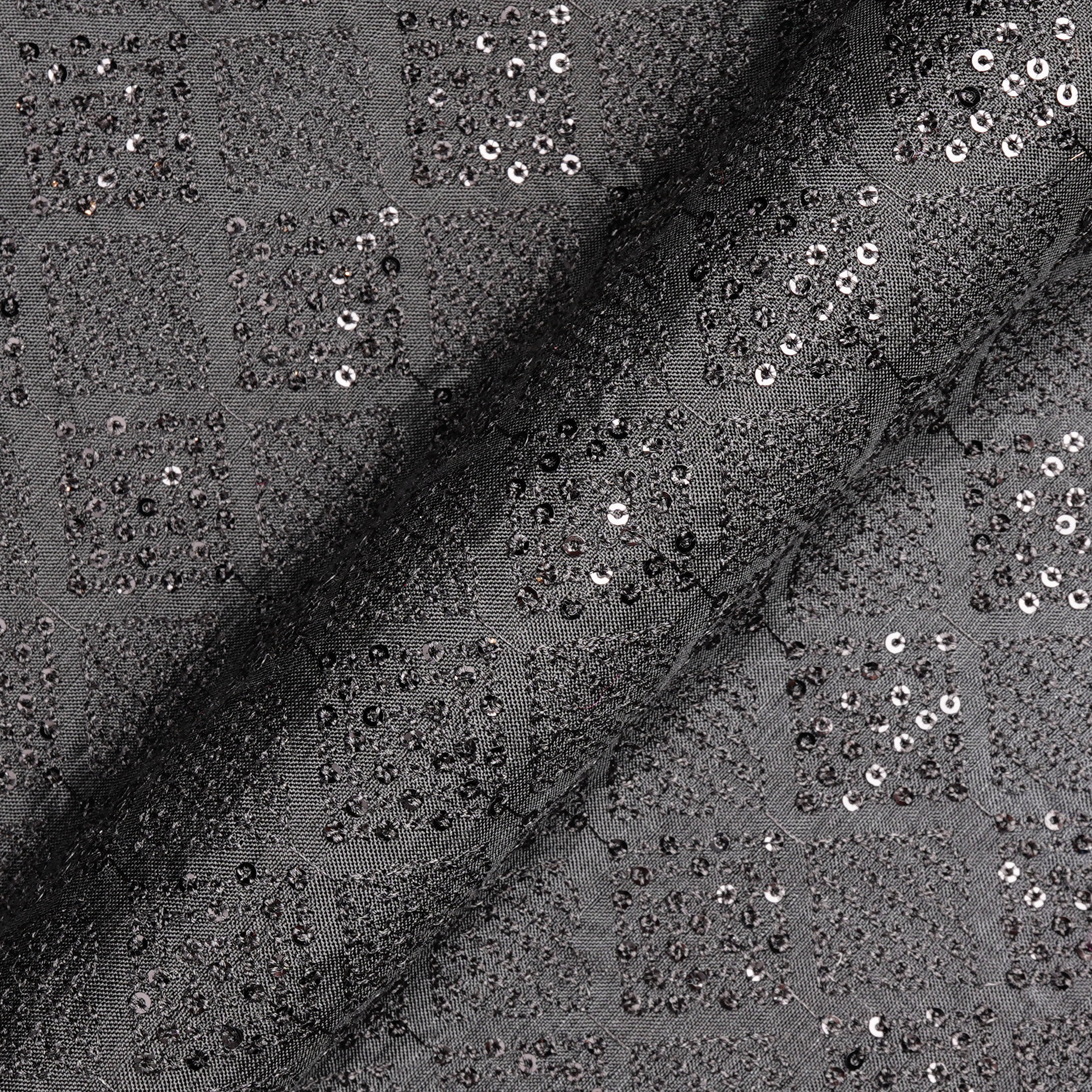 ZarSitara – PK Raw Silk Embroidery Fabric with Sitara Work