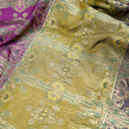 Bahru – Blended Katan Satin with Floral Zari Work - Zahra Maham