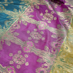 Bahru – Blended Katan Satin with Floral Zari Work - Zahra Maham