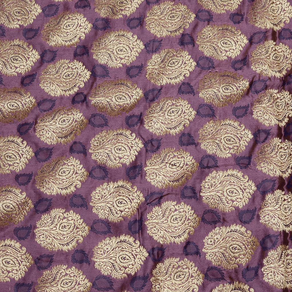 Banafshe Buteh — Pure Katan Satin (5.5 Yards) - Zahra Maham