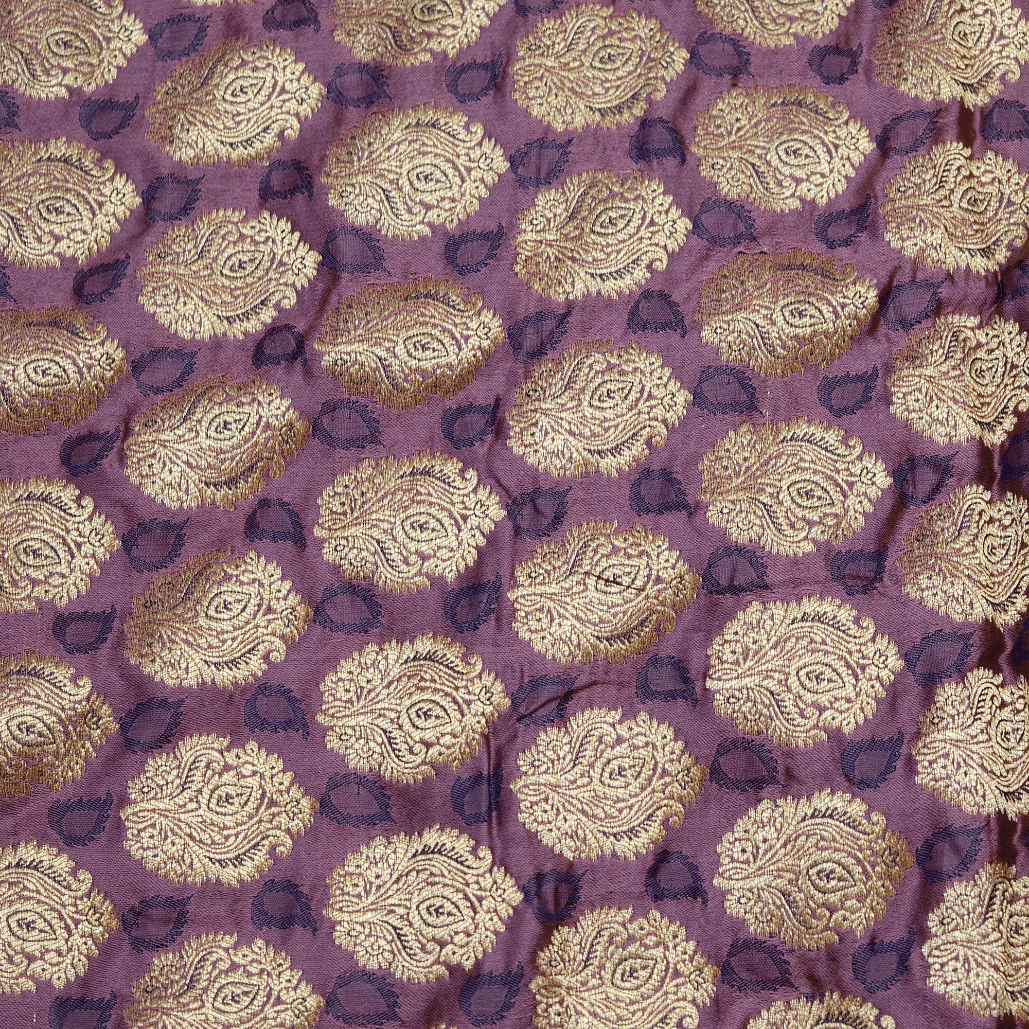 Banafshe Buteh — Pure Katan Satin (5.5 Yards) - Zahra Maham