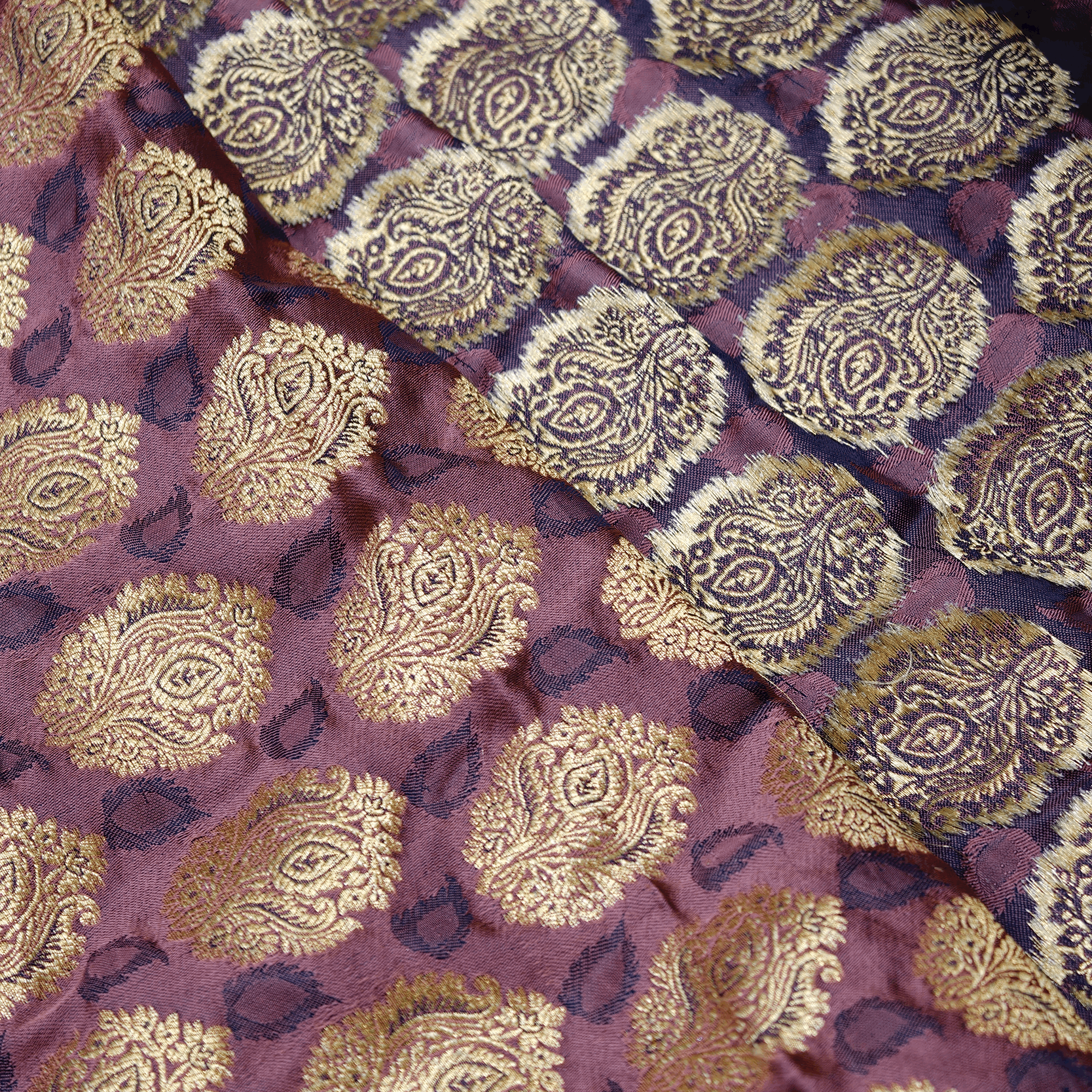 Banafshe Buteh — Pure Katan Satin (5.5 Yards) - Zahra Maham