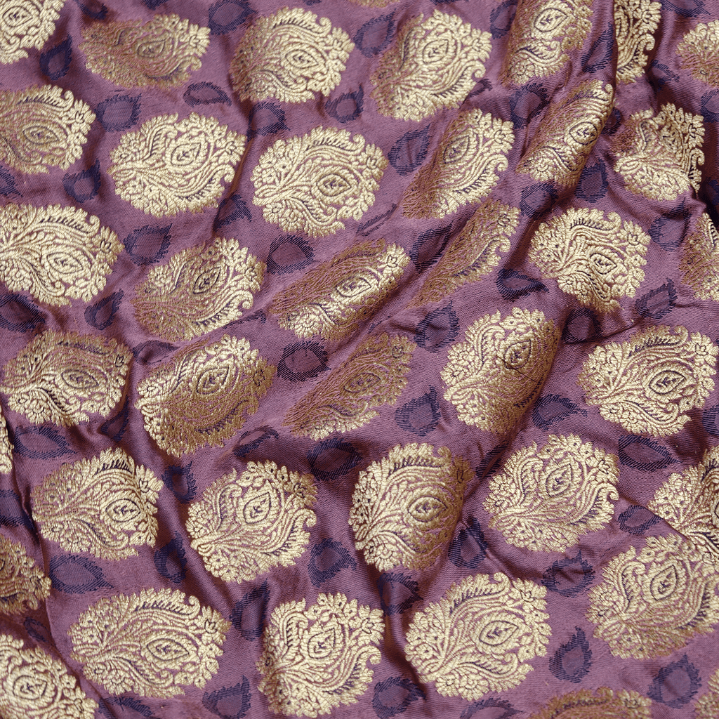 Banafshe Buteh — Pure Katan Satin (5.5 Yards) - Zahra Maham