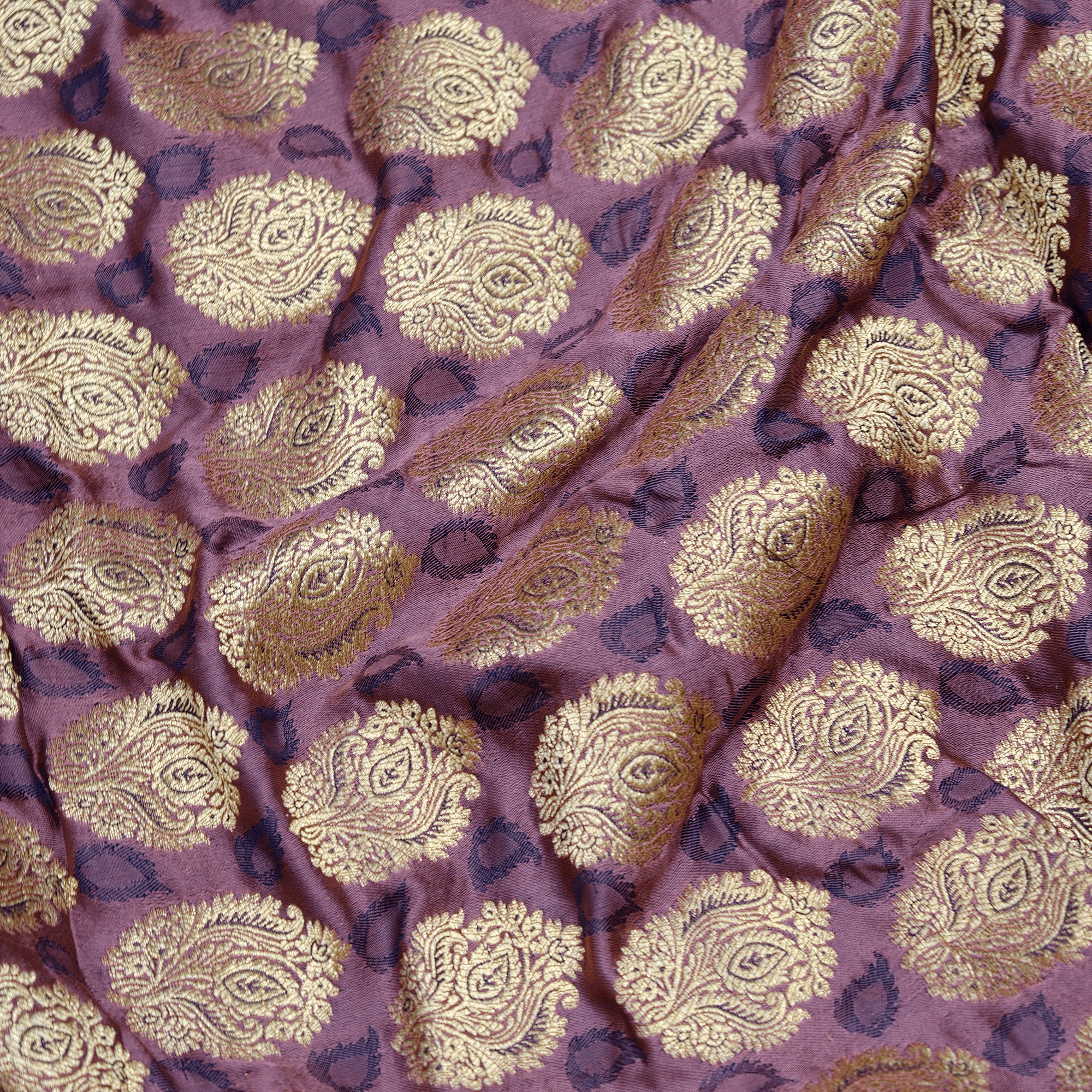 Banafshe Buteh — Pure Katan Satin (5.5 Yards) - Zahra Maham