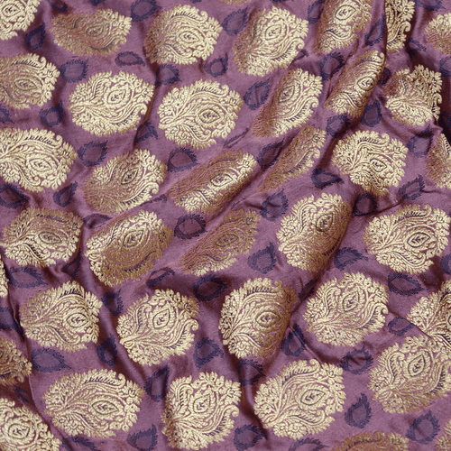 Banafshe Buteh — Pure Katan Satin (5.5 Yards) - Zahra Maham