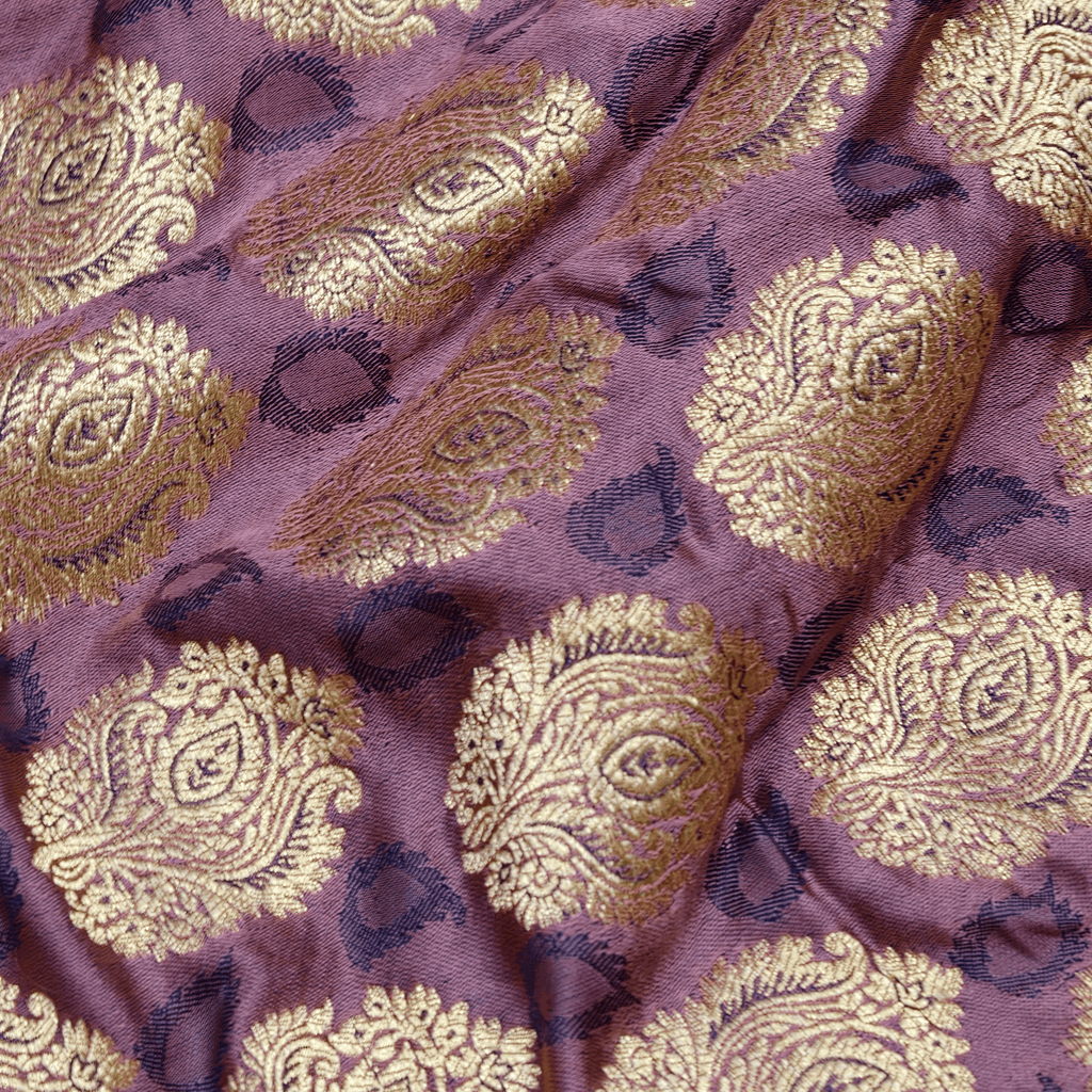 Banafshe Buteh — Pure Katan Satin (5.5 Yards) - Zahra Maham