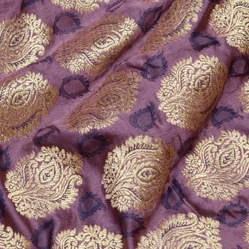 Banafshe Buteh — Pure Katan Satin (5.5 Yards) - Zahra Maham