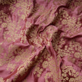 Rang-e-Abrisham – Pure Satin Fabric (Yarn Dyed with Golden Zari) Zahra Maham