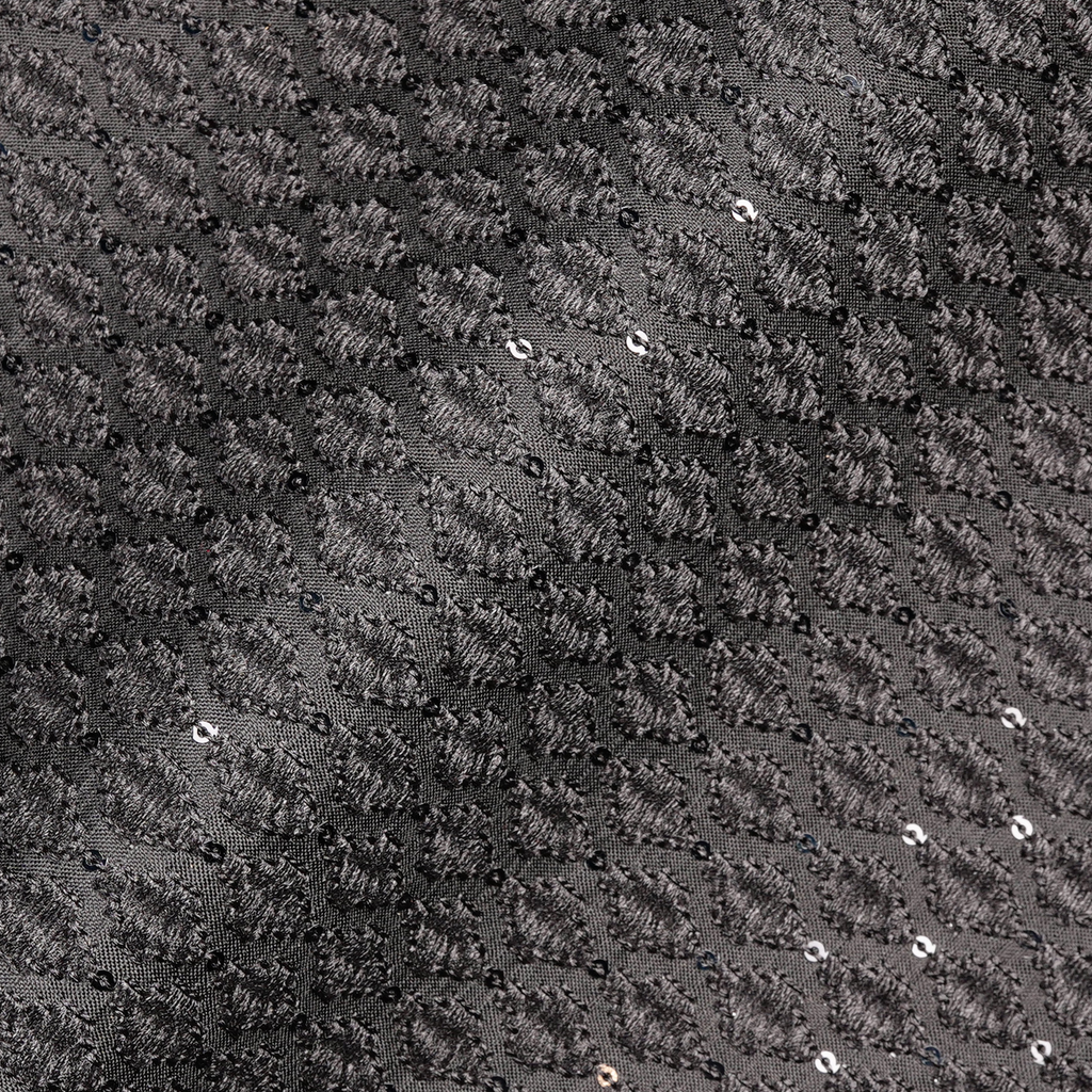 Qandil – PK Raw Silk Embroidery Fabric with Sitara Work