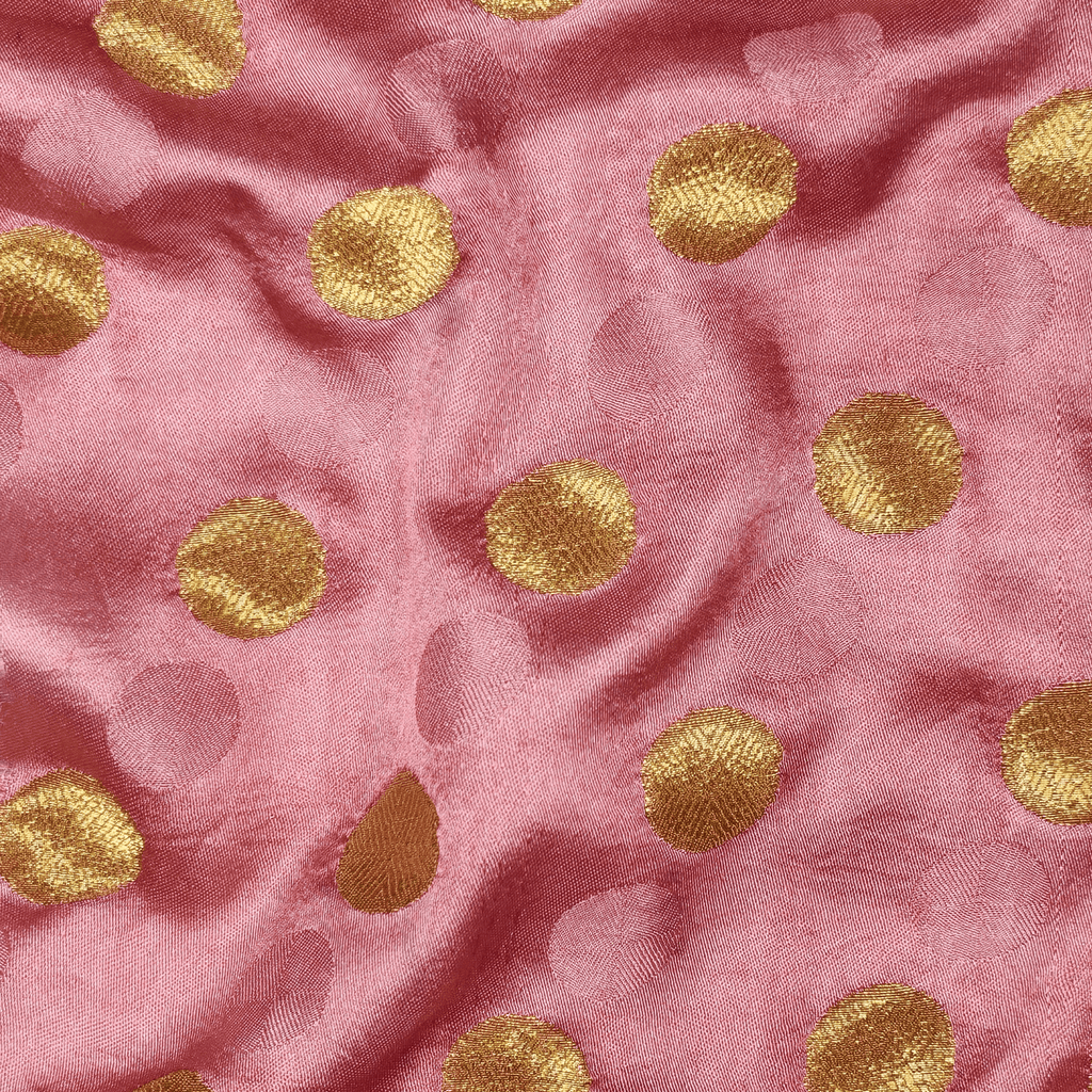 Daaira-e-Noor – Pure Katan Jamawar Satin with Circular Zari Motifs - Zahra Maham