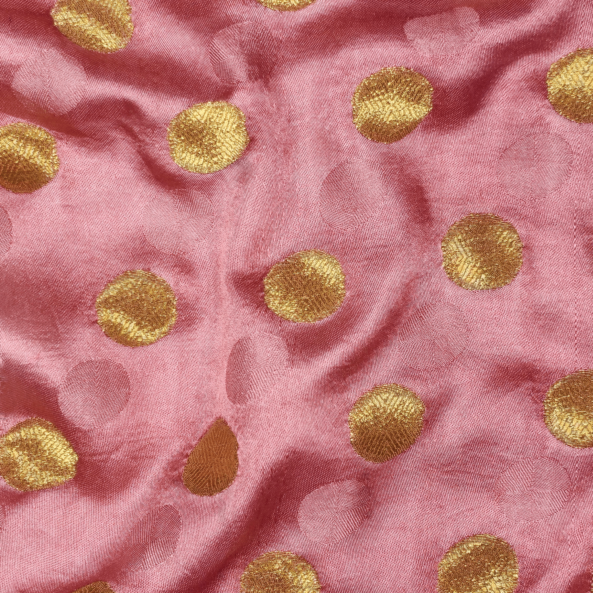 Daaira-e-Noor – Pure Katan Jamawar Satin with Circular Zari Motifs - Zahra Maham